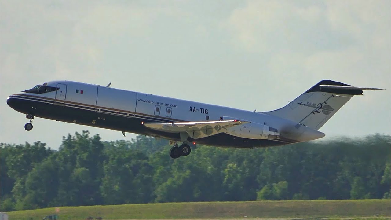 -Aeronaves TSM- DC-9-15(F) [XA-TIG] Takeoff at Willow Run Airport