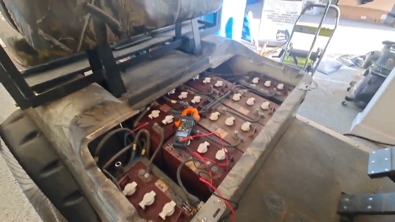 Bad Boy Buggies 48v 4WD cart prepping and measuring amps for lithium battery conversion part 1
