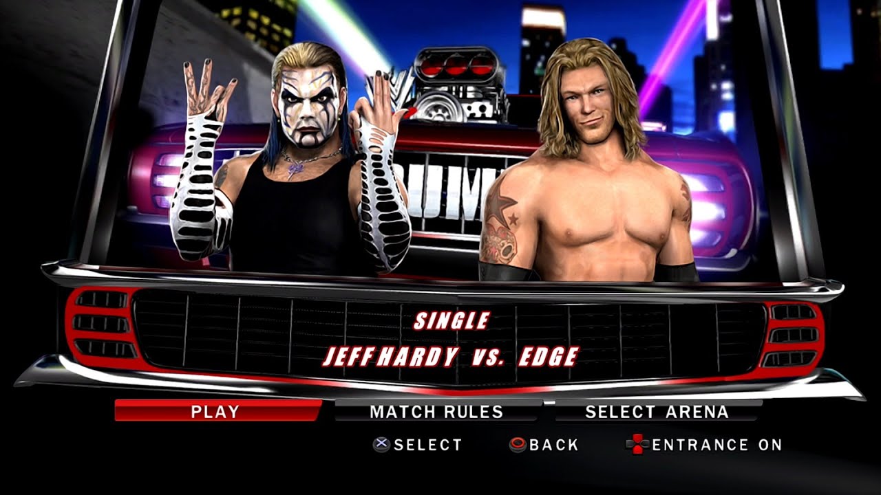 WWE SmackDown VS Raw 2010 PS3 - Jeff Hardy VS Edge [2K][mClassic]