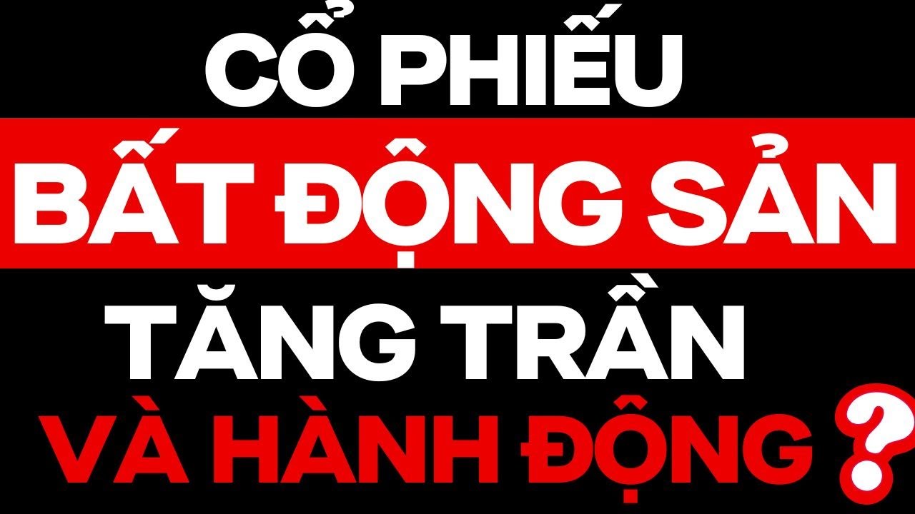 CỔ PHIẾU BẤT ĐỘNG SẢN TĂNG TRẦN VÀ HÀNH ĐỘNG ?? ( DIG CEO PDR DXG NLG KDH VHM..)| ĐẦU TƯ CHỨNG KHOÁN