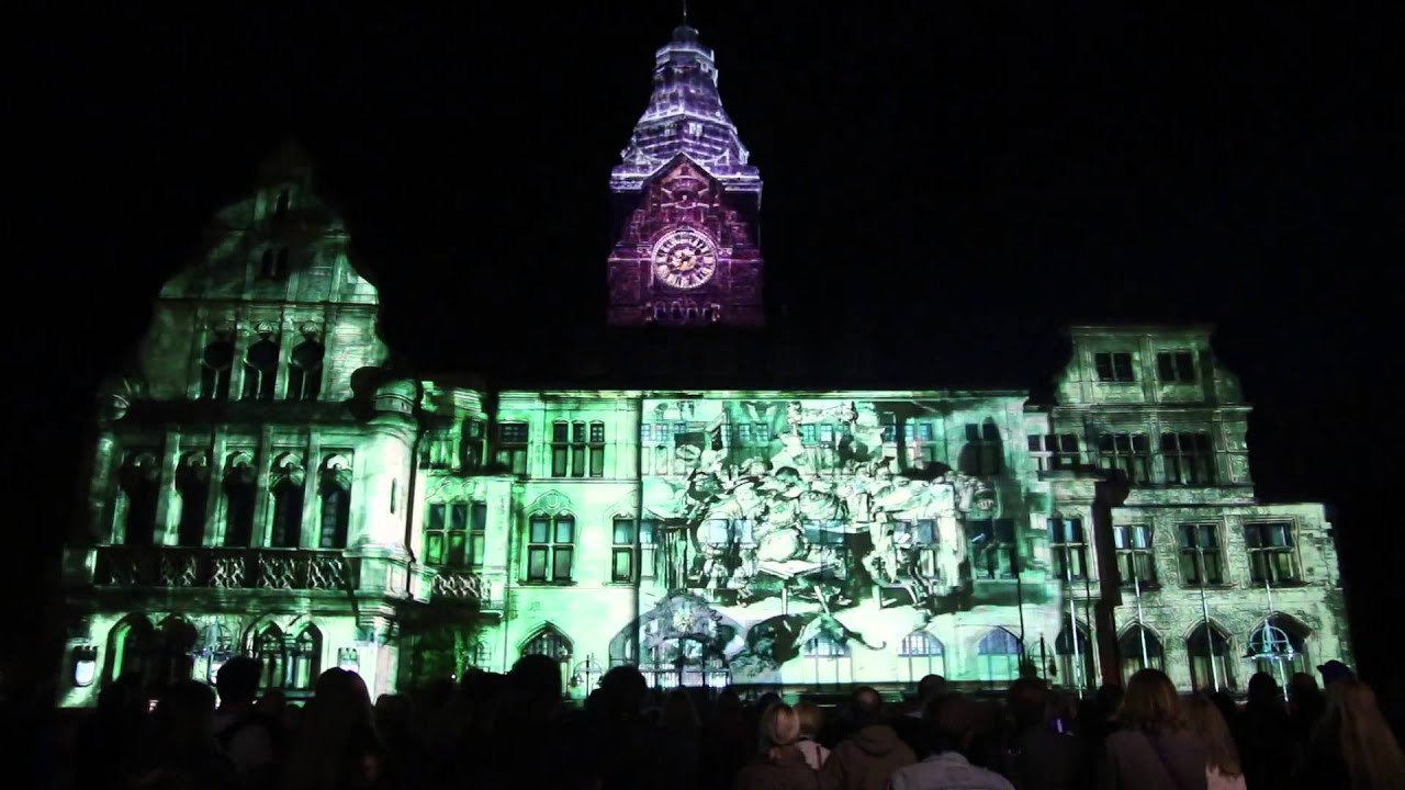 Recklinghausen leuchtet 2013 - Rathaus Show