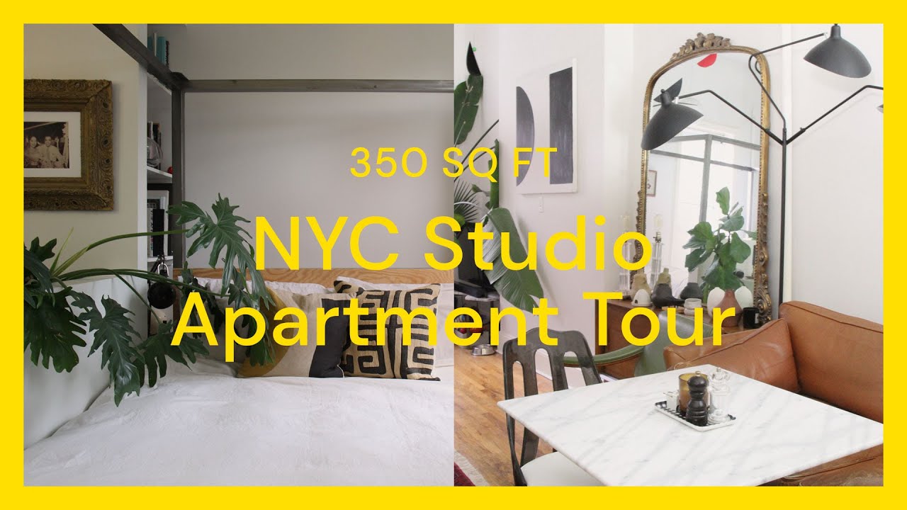 NYC Studio Apartment Tour - 350 sq ft