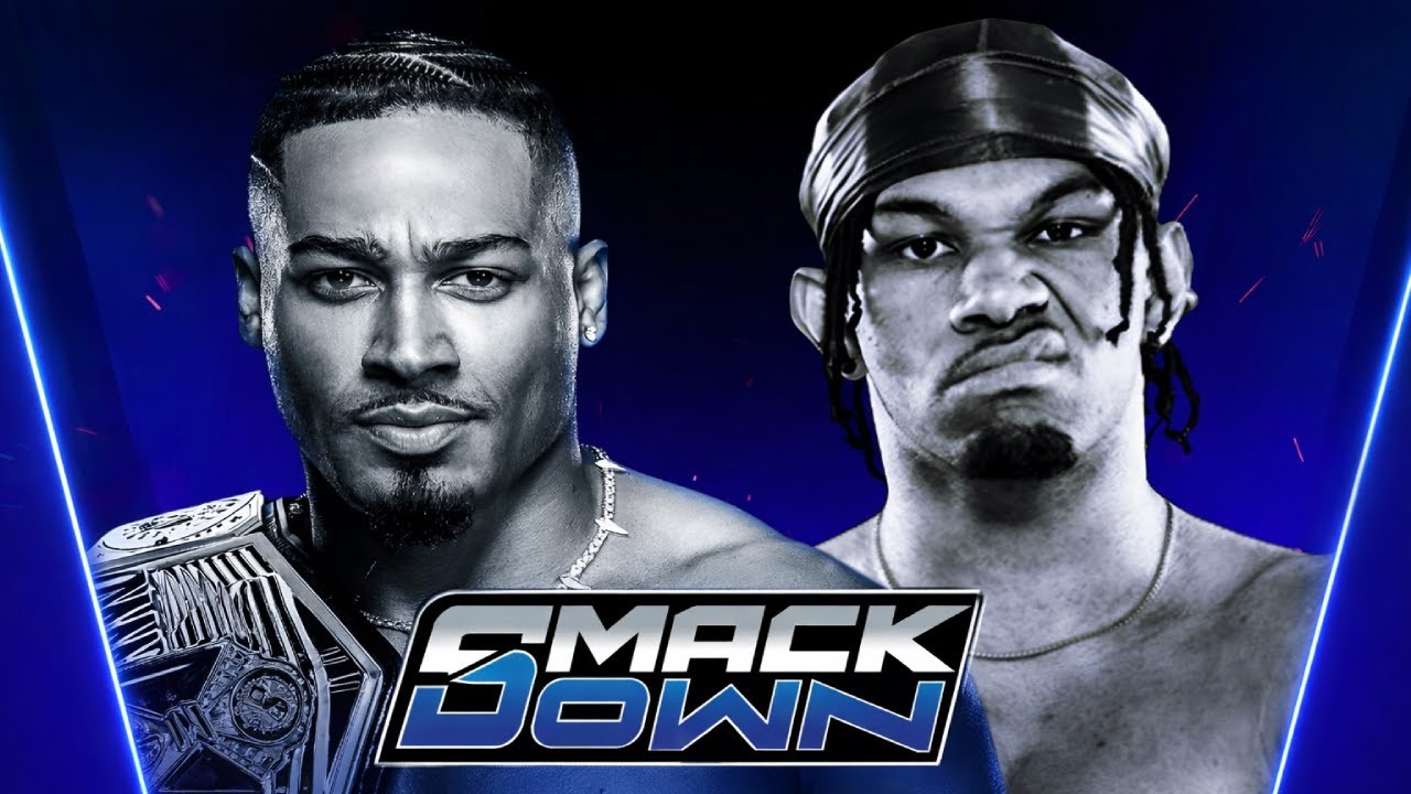 Leon Slater vs Carmelo Hayes | Title Match | SmackDown | WWE 2K25