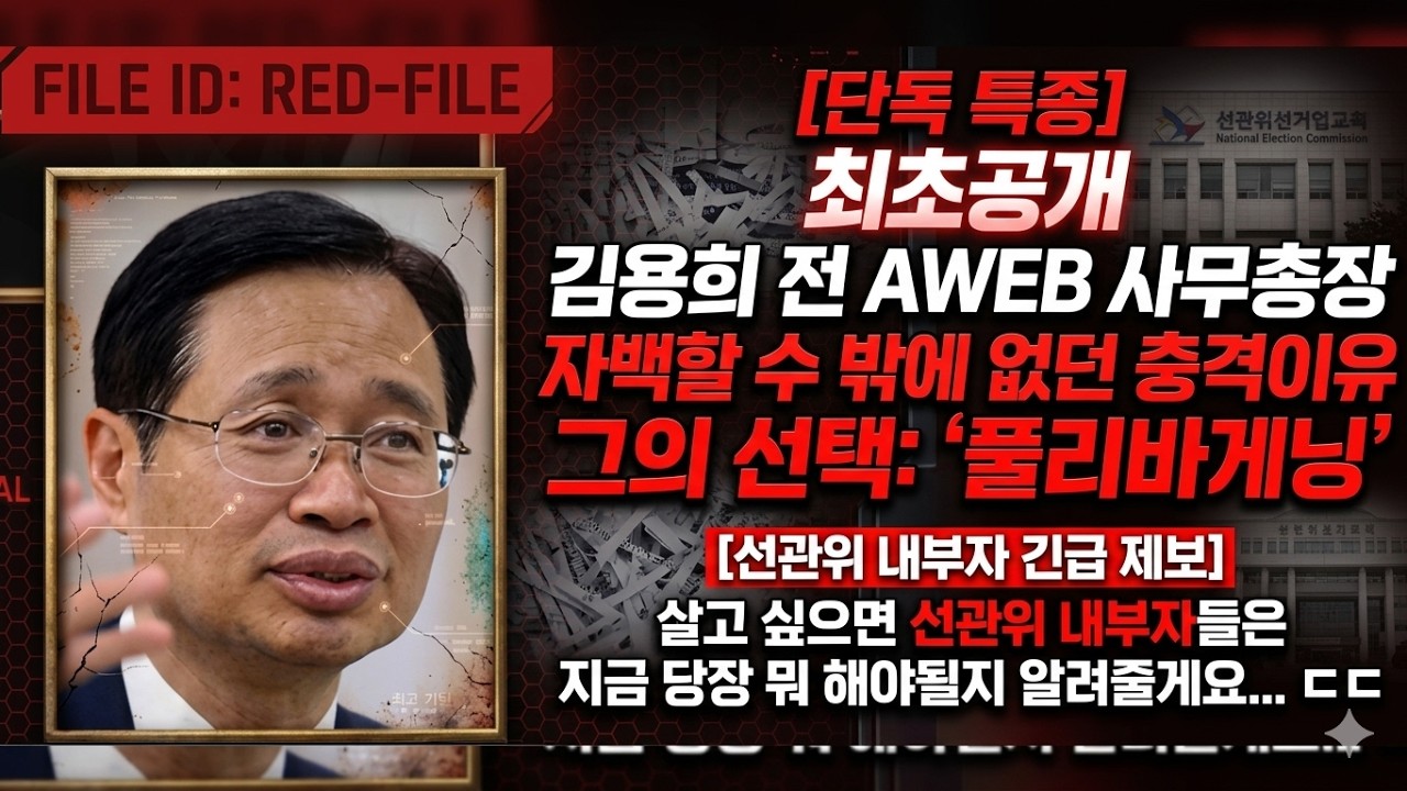 단독특종 김용희 자백할 밖에 없었던 충격이유 첩보기반 풀리바게닝 본영상은 공익목적의 기밀사안에 대한 첩보를 기반으로 제작된 영상으로 공식확인이 불가능한 내용입니다.