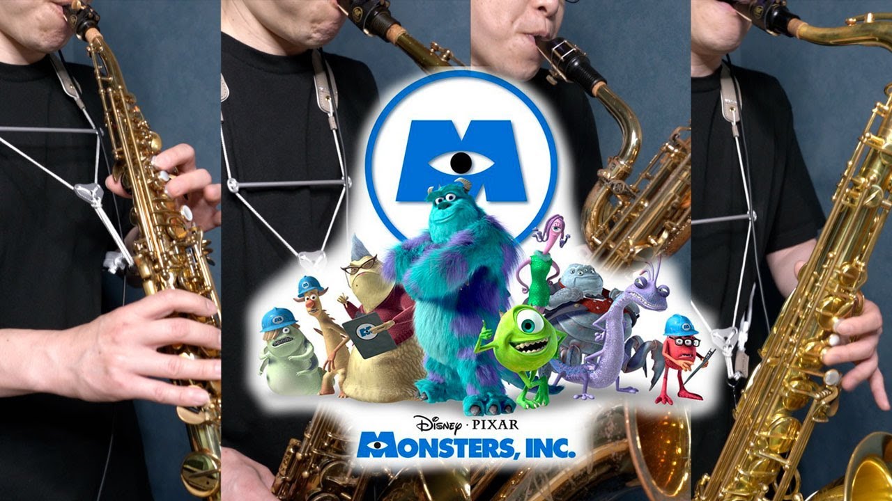 サックス四重奏「モンスターズ・インク」ひとりサックスアンサンブルで吹いてみた！Monsters, Inc.
