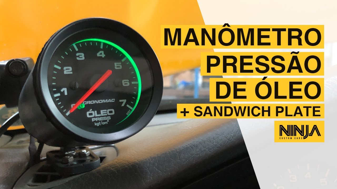 Como Instalar Manômetro Pressão de Óleo + Sandwich Plate + Elétrica (MUITAS DICAS!)