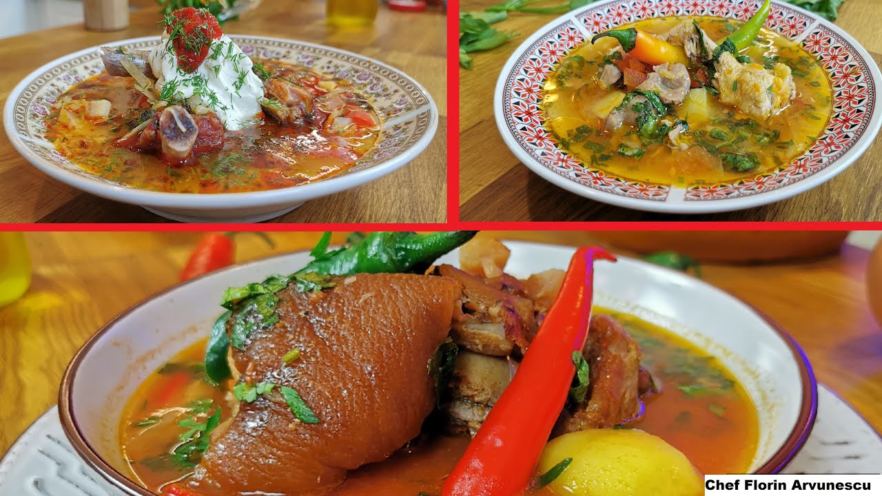 🥣 3 Ciorbe Delicioase - MUSAI de Preparat-Ciorba de Potroace-Ciorba de Varza-Ciorba cu Ciolan Afumat