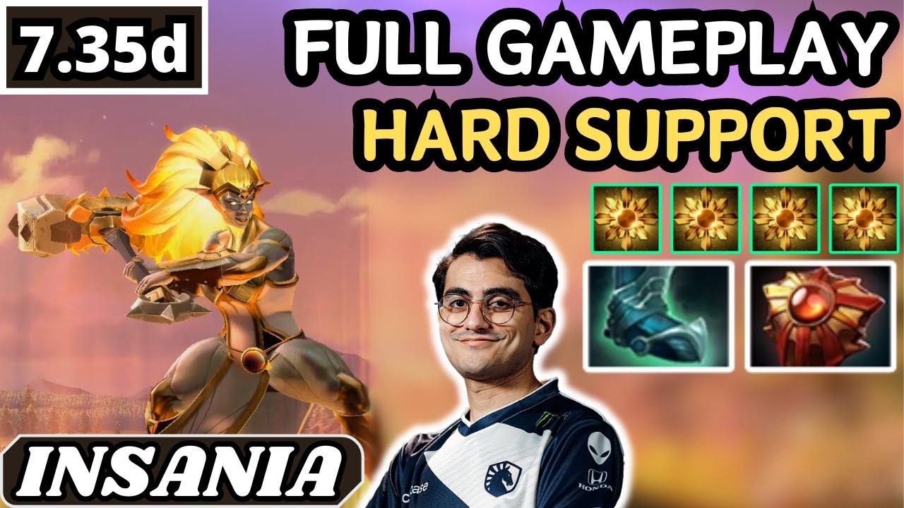 11000 AVG MMR - Insania DAWNBREAKER Hard Support Gameplay 27 ASSISTS - Dota 2 Full Match Gameplay
