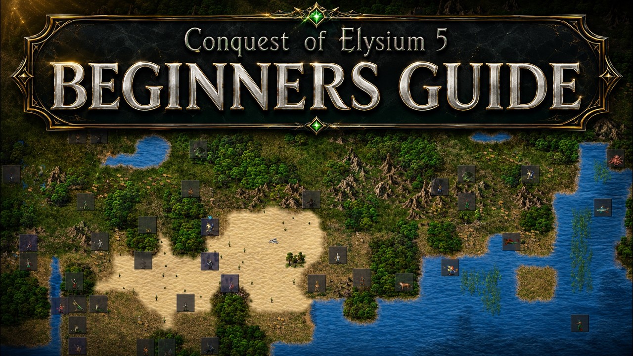 CONQUEST OF ELYSIUM 5 - Beginners GUIDE and REVIEW Gameplay