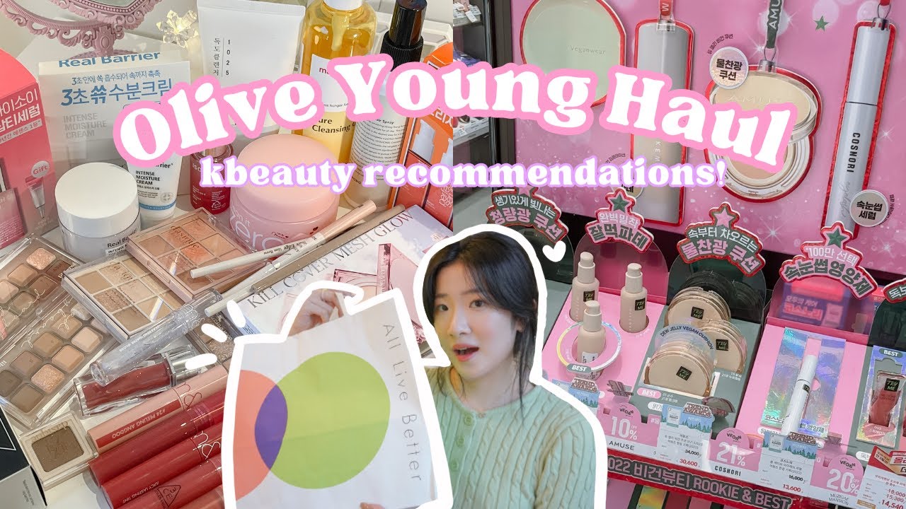 Olive Young Haul 🌸 | Покупки в Корее для товаров корейской косметики, огромный выбор корейской ко...