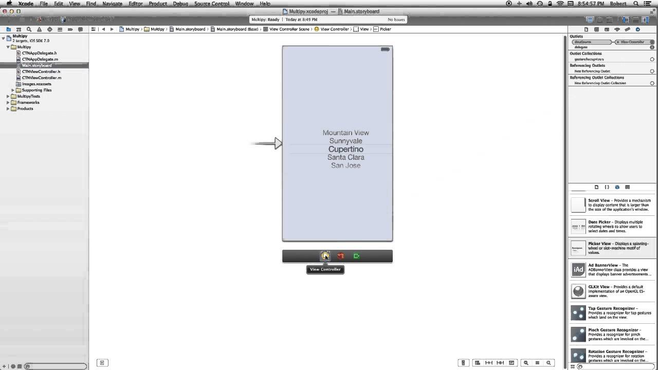 UIPickerView /  Delegation