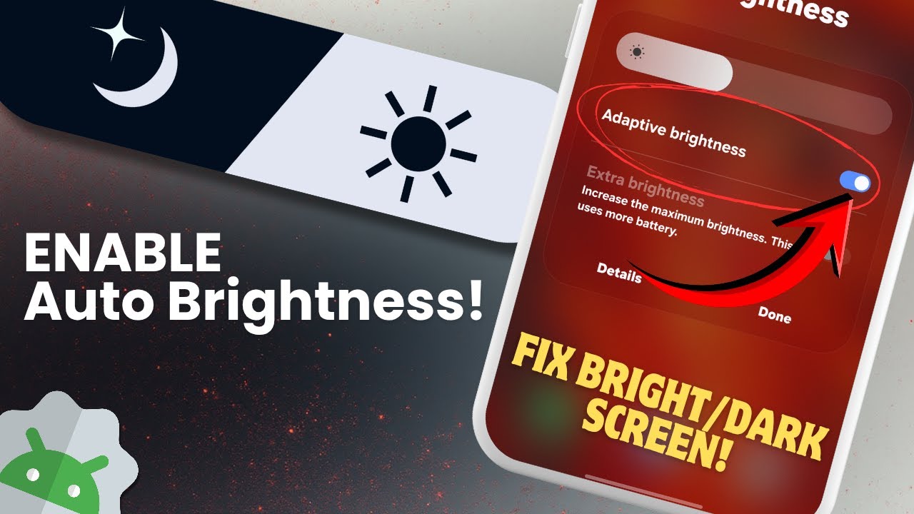 How to Enable Adaptive Brightness on Android | Auto Screen Brightness Setting (2025)