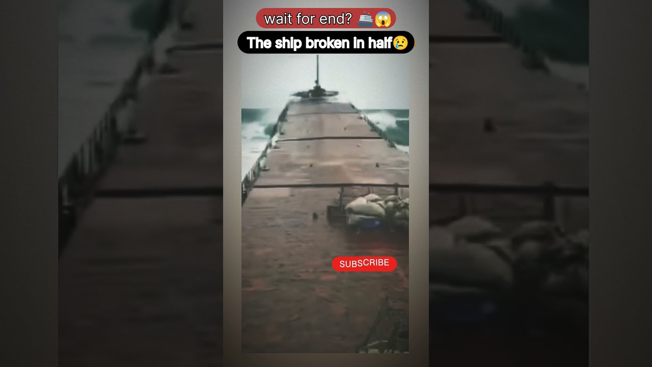 The ship broken in half 🚢🌊😢😱‼️|| #shorts