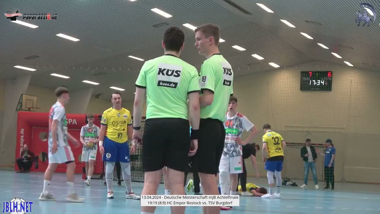 19:19 (8:9) HC Empor Rostock vs. TSV Burgdorf - 13.04.2024