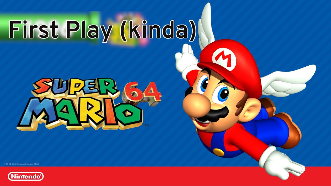 First time with N64 version of Mario 64, getting all stars in one session