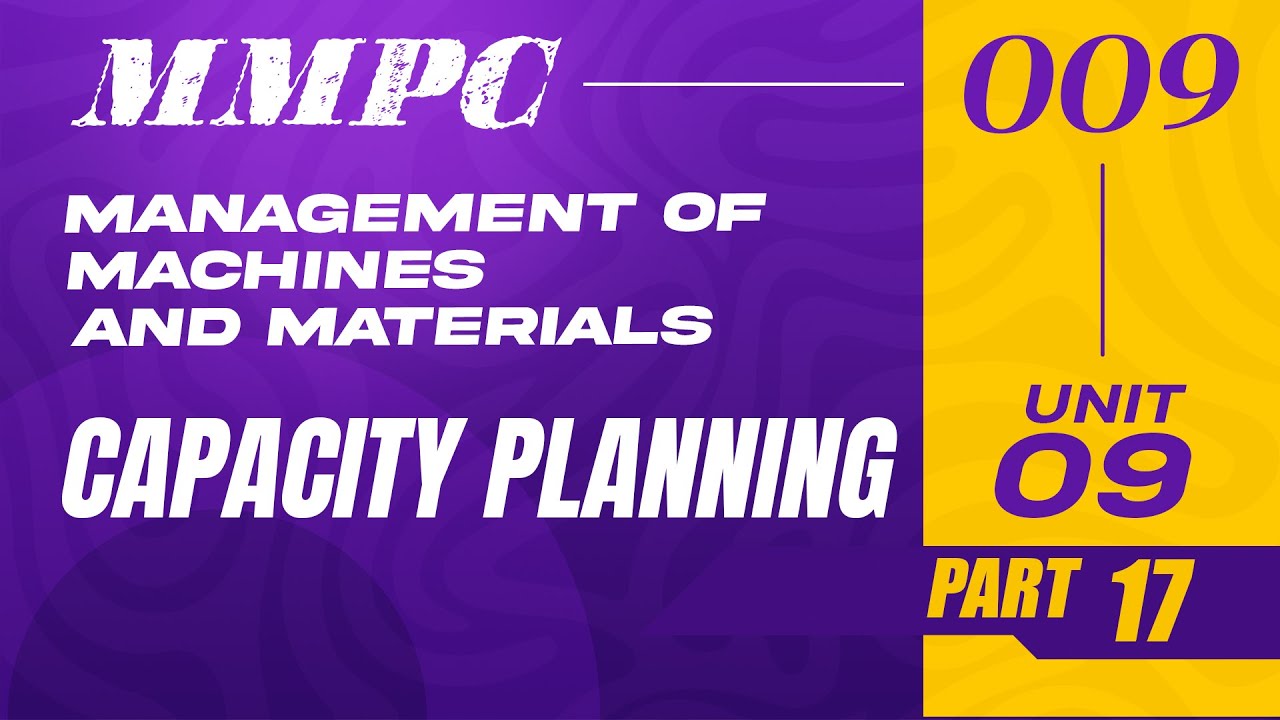 IGNOUMBA JOURNEY MMPC:009 MANAGEMENT OF MACHINES AND MATERIALS | PART - 17 |