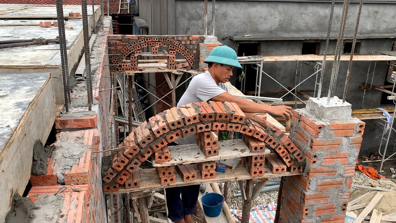 Instructions For Constructing Ccurved Arches For Porches With Solid And Effective Brick Structures