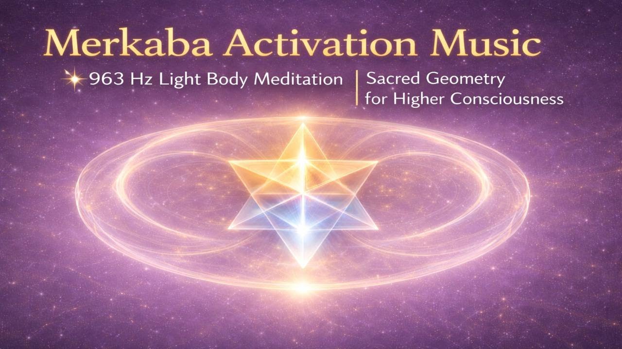 Merkaba Activation Music ✨ 963 Hz Light Body Meditation | Sacred Geometry for Higher Consciousness
