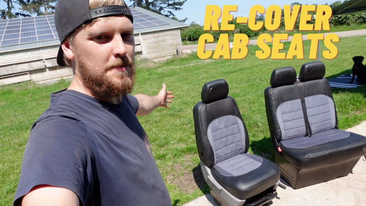 VW T5 'Restoration' Ep.9 Recovering Cab Seats Transporter HQ Seat Covers