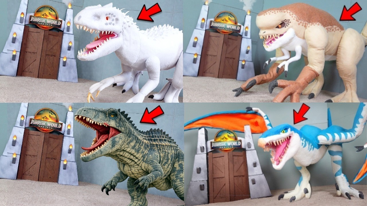 All The Dinosaurs Jurassic World Dominion INDOMINUS REX, SPINOSAURUS, MOSASAURUS Final Battle T-Rex