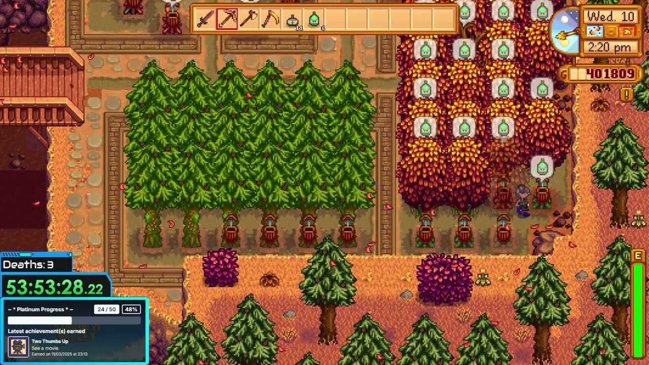 help me i've fall year 2'd and i can't get up || Stardew Valley Plat Run || Part 17 1-9-26