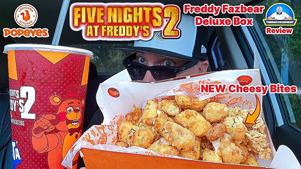 Обзор Popeyes® Freddy Fazbear Deluxe Box! 🧸🐔 | Five Nights at Freddy's 2 X Popeyes | theendorsement