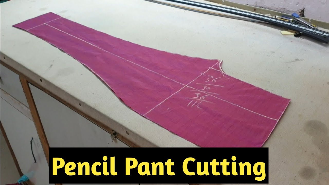 Pencil Pant Cutting in Easy Way | Women Pant Cutting | Zara Boutique