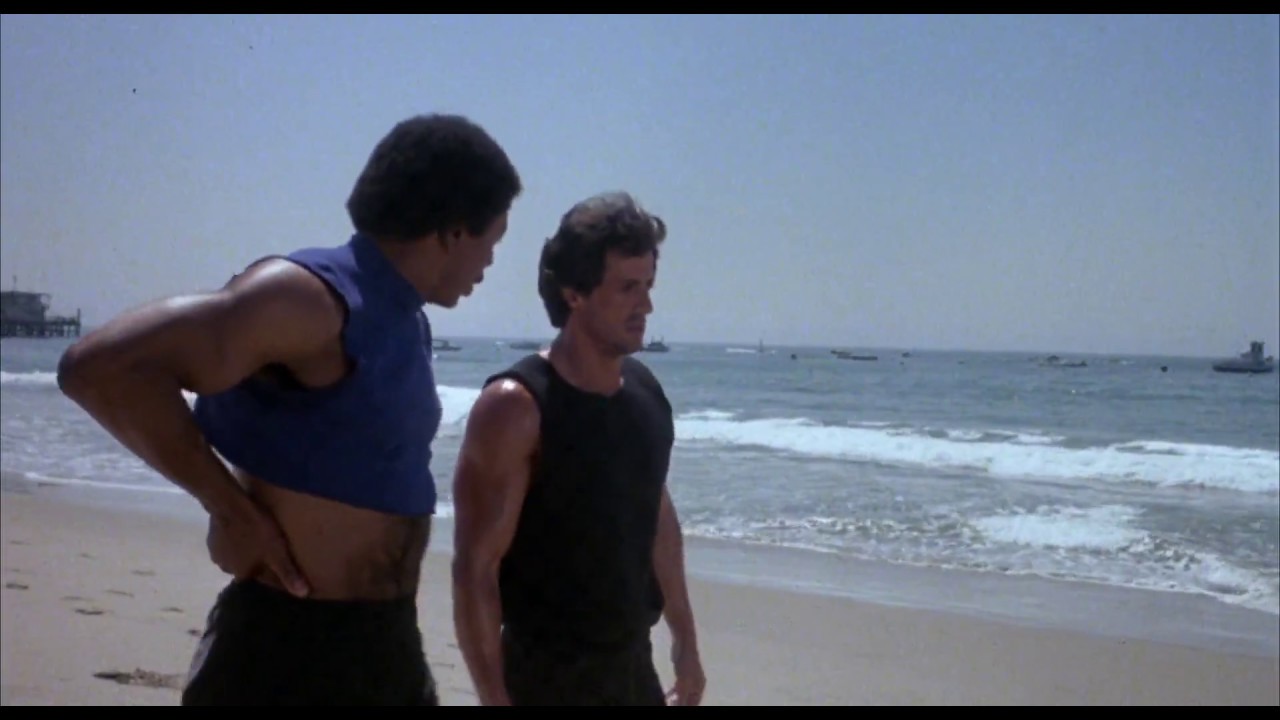 Rocky 3 sprint scene with Apollo