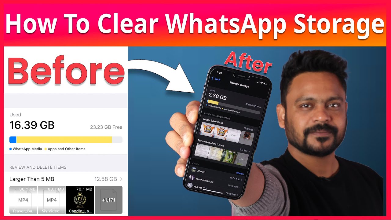 How to clear WhatsApp Storage 👊