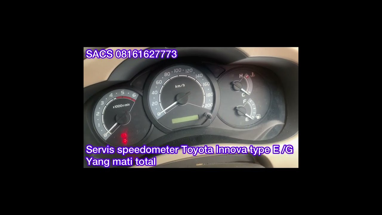 Servis spedometer Toyota Innova type E / G yang mati total