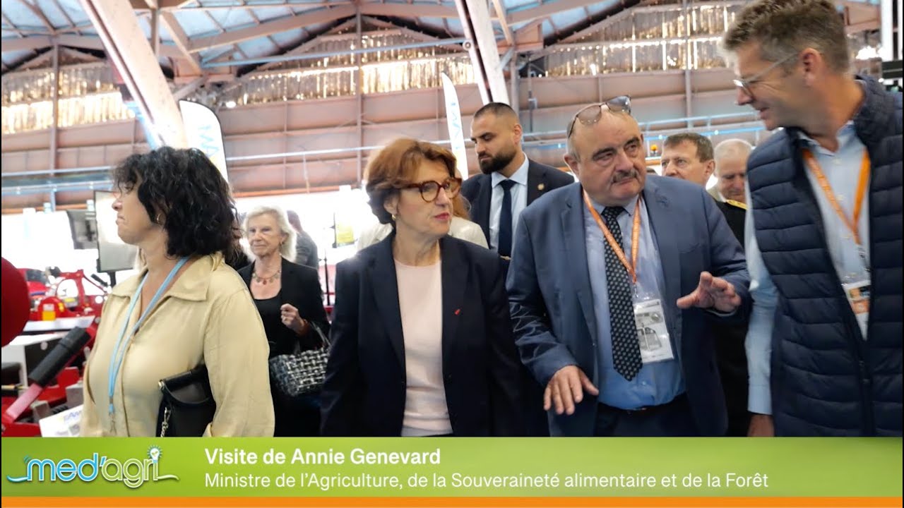 Visite de la Ministre Annie Genevard sur le salon Med'Agri 2024