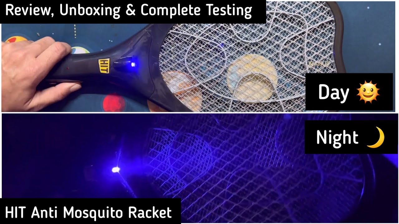 HIT Anti Mosquito Racket Rechargeable with Blue LED Light Complete Testing Is It Worth to Buy??