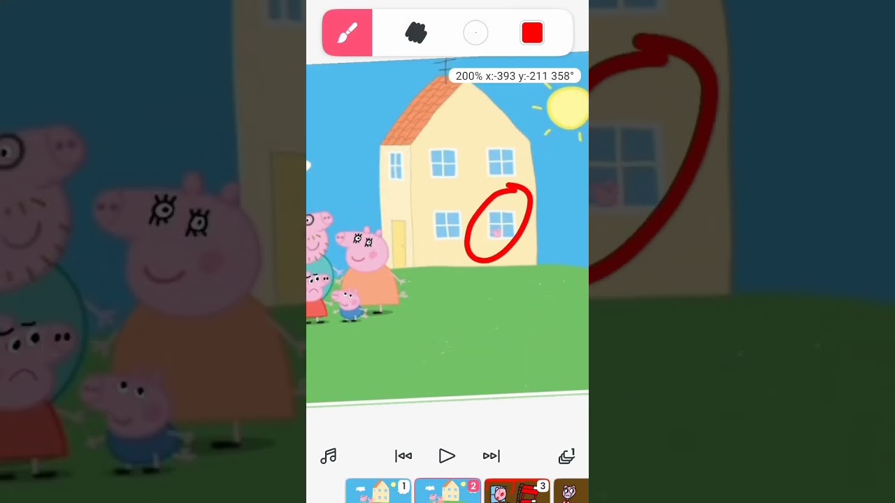 Peppa pig secret😱 #peppapig #scary #ohno