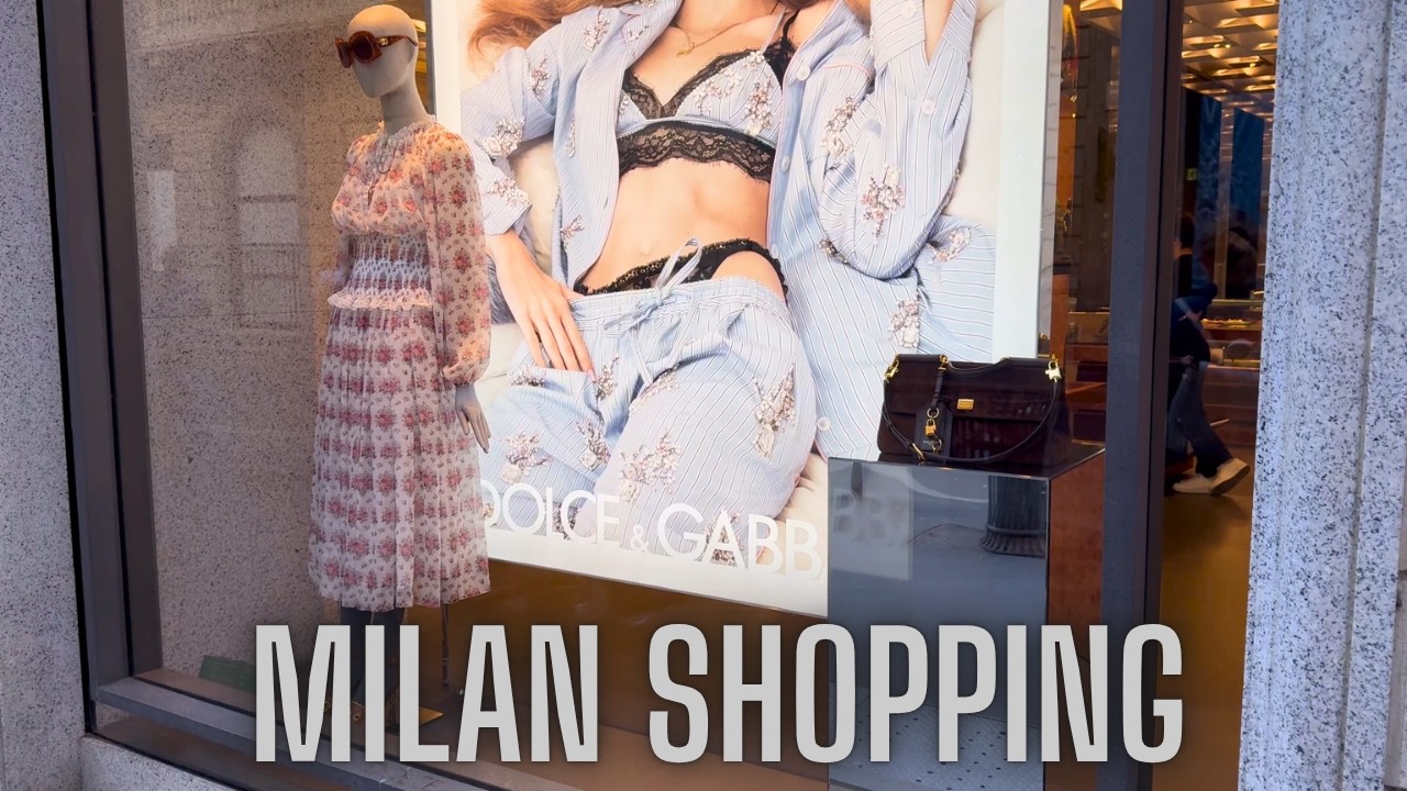 Milano Window Displays 🇮🇹 | Luxury Storefronts from Gucci, Prada & Giorgio Armani ✨
