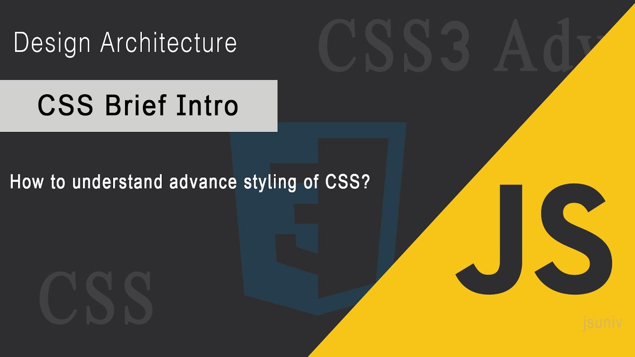 Deep understanding for trendy designs to stylish the web apps |Design Stack|JSUniv
