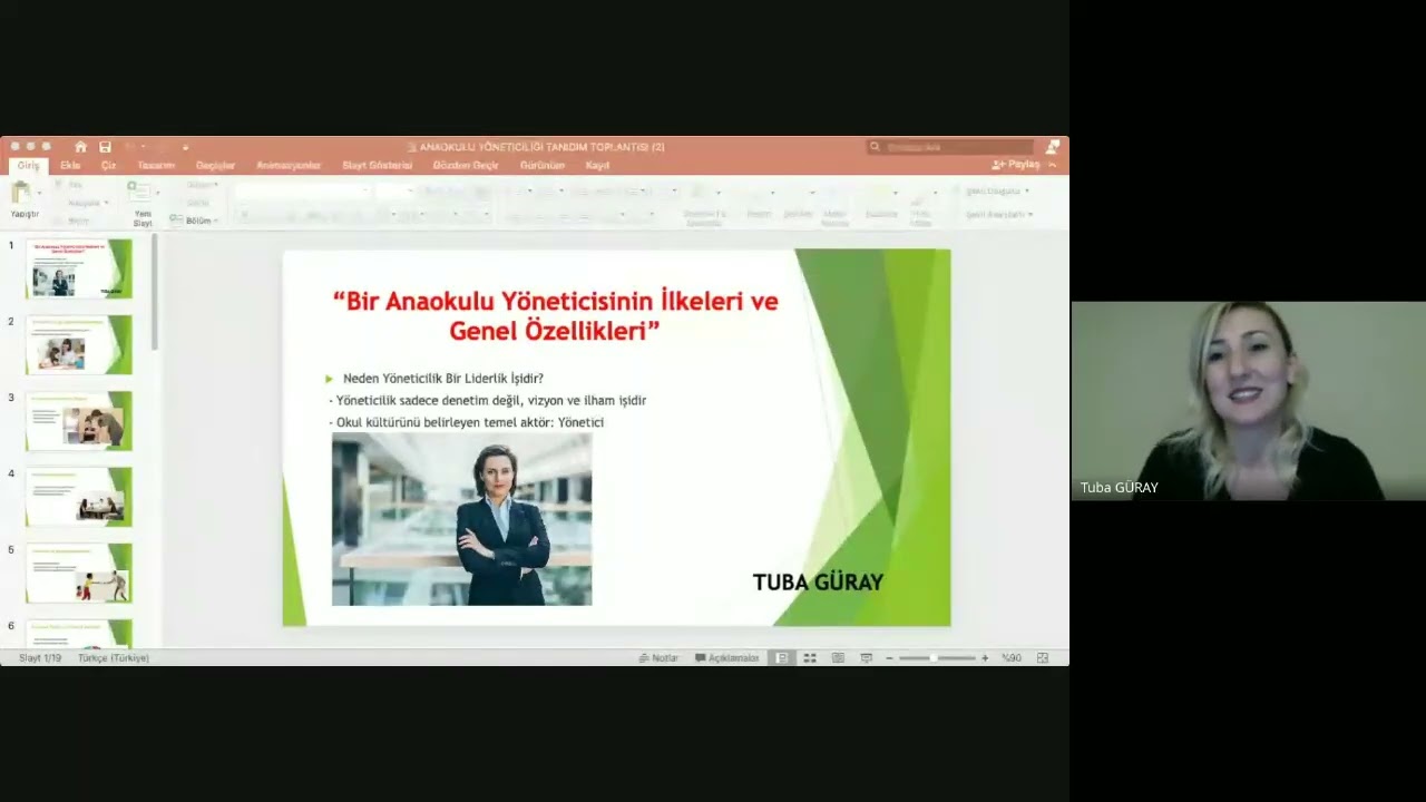 ANAOKULU YÖNETİCİLİĞİ TANITIM SEMİNERİ