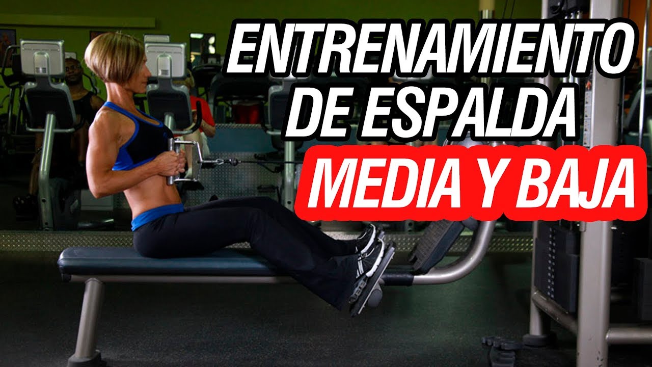 ENTRENAMIENTO DE ESPALDA MEDIA Y BAJA EN EL GYM|| Entrenamiento de espalda hombre y mujer