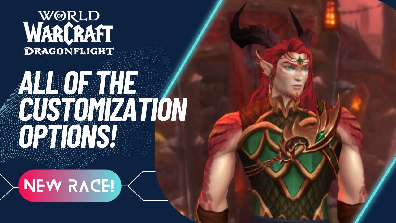 WOW | DRAGONFLIGHT | NEW CLASS | FULL MALE DRACTHYR CUSTOMIZATION