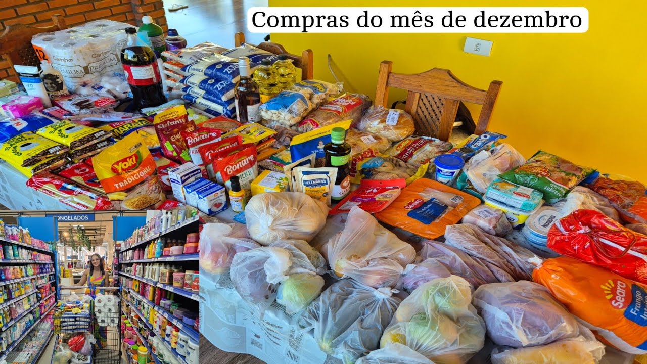 &Uacute;LTIMA COMPRA DO ANO/ vlog no supermercado 