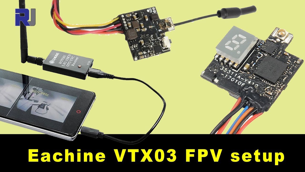 Eachine VTX03 FPV transmitter wiring and setup
