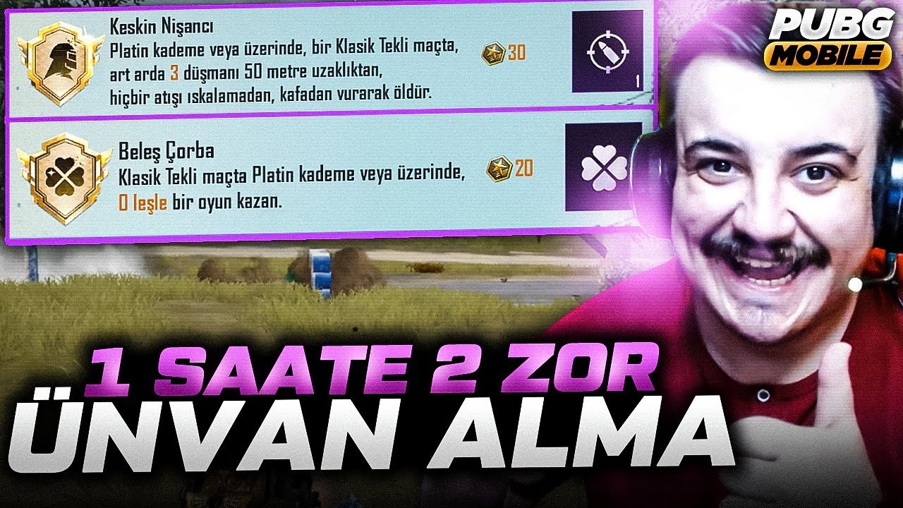 1 SAATE 2 ÜNVAN ALMA BELEŞ ÇORBA KESKİN NİŞANCI PUBG Mobile Taktikler
