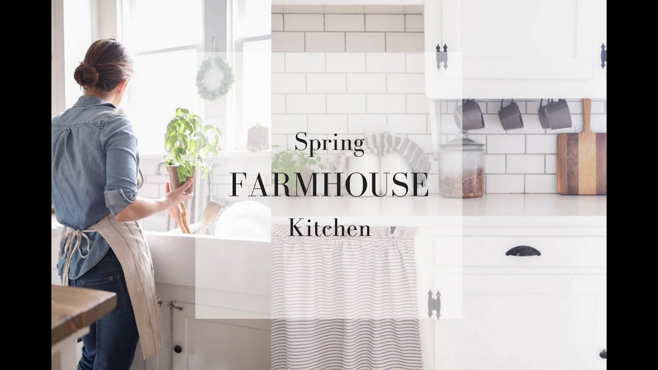 SPRING FARMHOUSE KITCHEN- Natural Decor Ideas