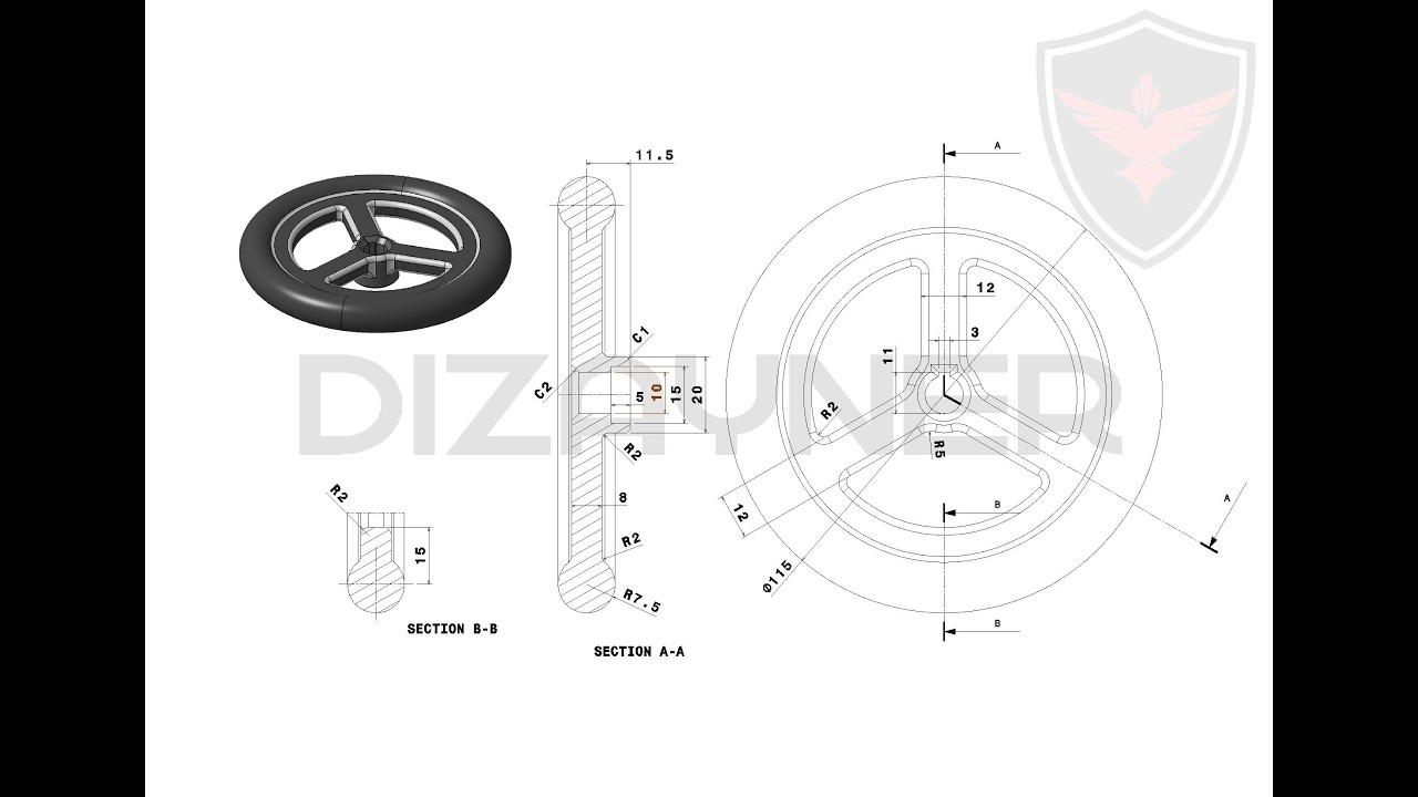 CATIA V5 PART DESIGN - PART # 0018