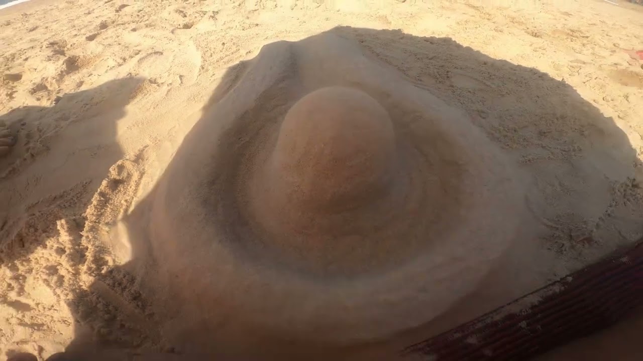 शिवलिंग made by sand 