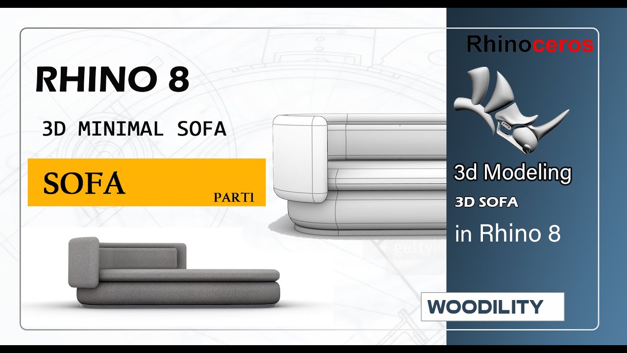 rhino tutorial- 3d model sofa