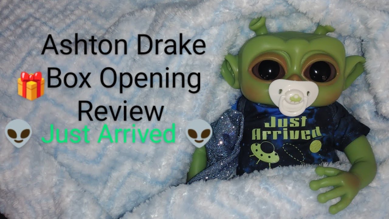 Ashton Drake 👽 Just Arrived 👾Alien Baby Box Opening 🎁 Review 💚Silicone Collector Doll 🍼 Like Reborn