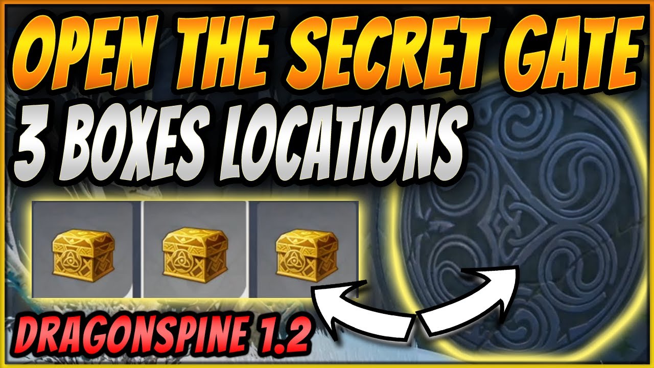 FIND & OPEN THE SECRET DRAGONSPINE DOOR | Lux Chest + Tablet | ALL 3 Box Locations | Genshin Impact