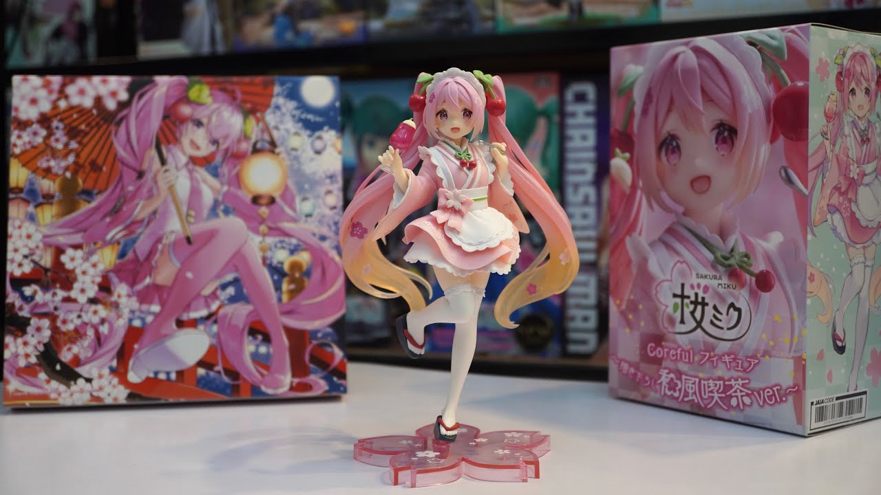 🌸 Unboxing 🌸 VOCALOID - HATSUNE MIKU - COREFUL FIGURE - SAKURA, WAFUU KISSA VER. - TAITO 🌸