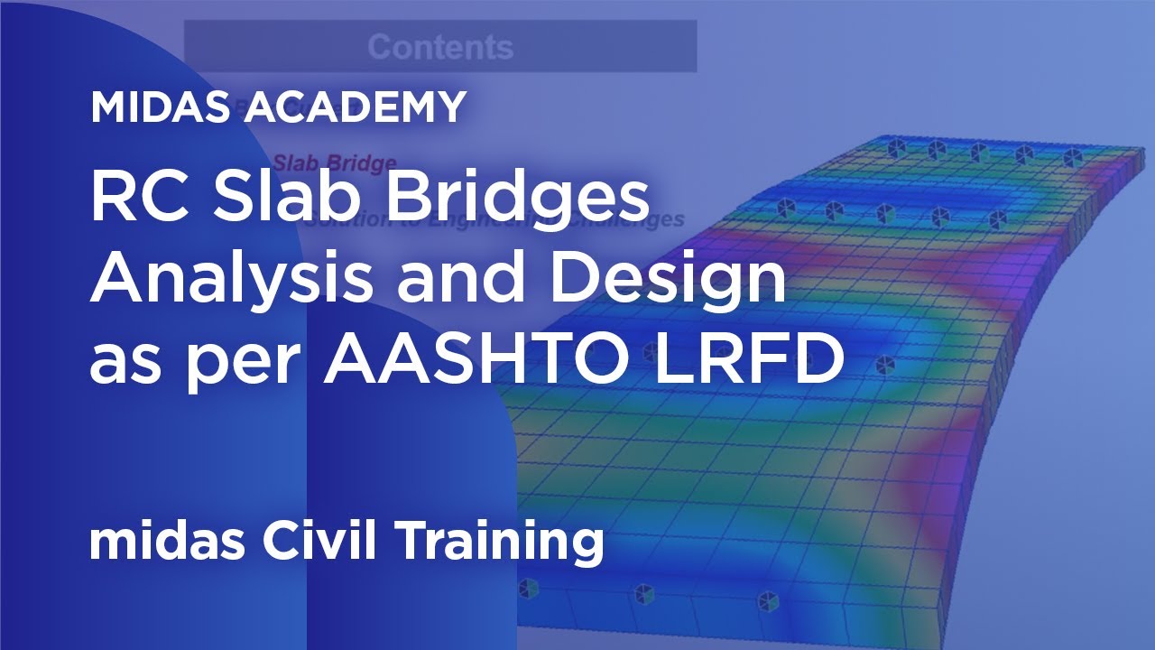RC Slab Bridges Analysis and Design as per AASHTO LRFD | Bridge Design | midas Civil