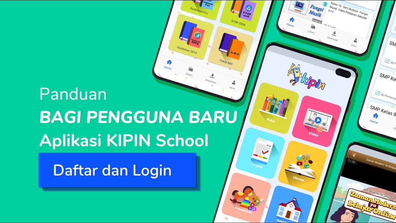Cara Registrasi di Aplikasi Kipin School 4.0, App No 1 untuk Pendidikan di Indonesia